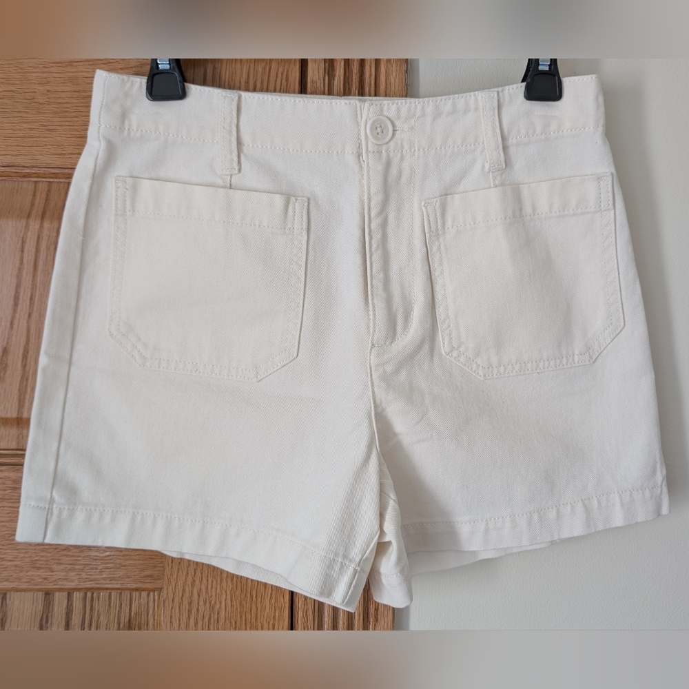 NWOT Sanctuary Off White Cream High Rise Shorts 27
